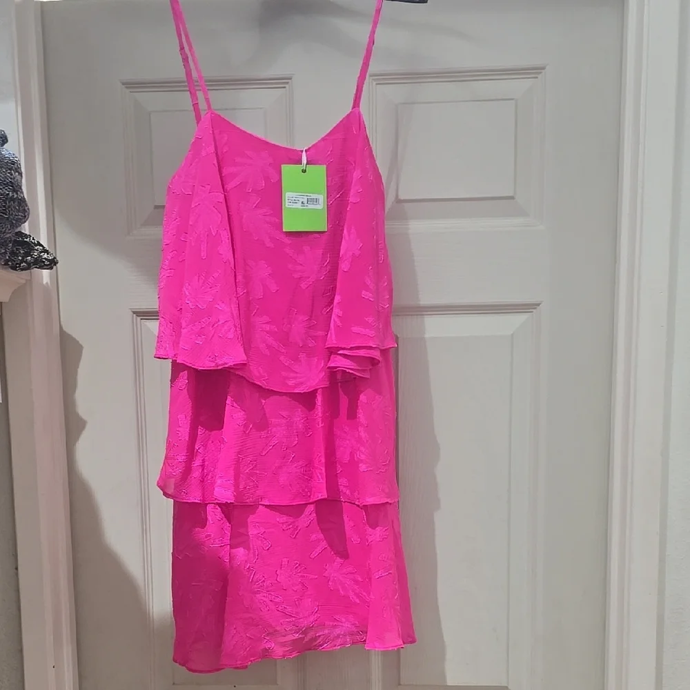 Sam EdelmanVibrant Pink Layered Dress - Picture 1 of 5